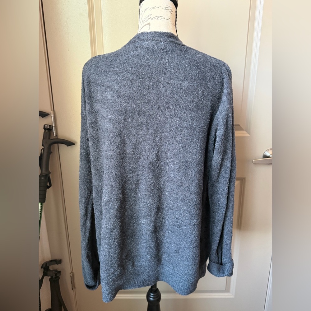 Barefoot Dreams CozyChic Lite Ribbed Cuff Coastline Cardigan - Picture 7 of 10